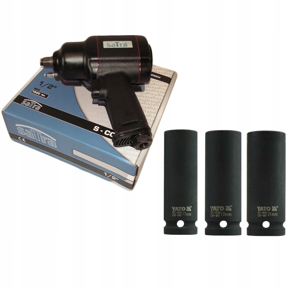 Пневматичний гайковерт 1/2 1500 Нм + 78 мм