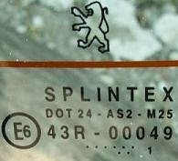 PEUGEOT 607 01 R SZYBA TYŁ TYLNA PODGRZEWANA Producent części Inny