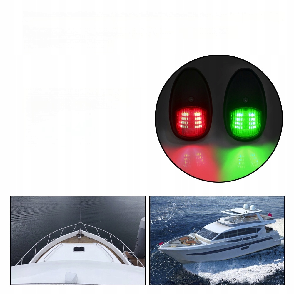 MARINE LED OŚWIETLENIE DZIĘKU PORT LAMPY NAWIGACYJNEJ ŁODZI Marka inny