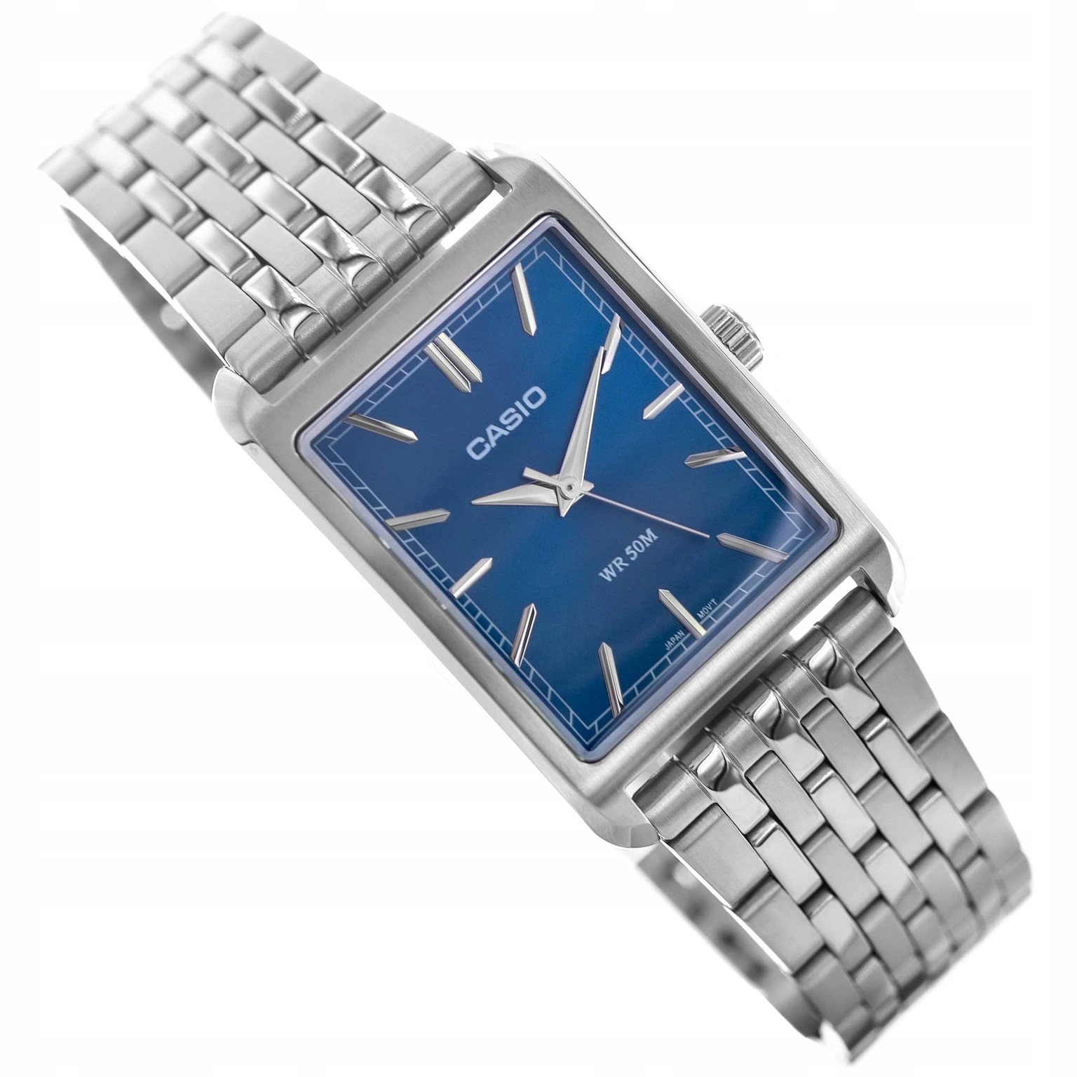Pánské Hodinky Casio MTP-B215D-2AVER Stříbrné S Klasickým Náramkem