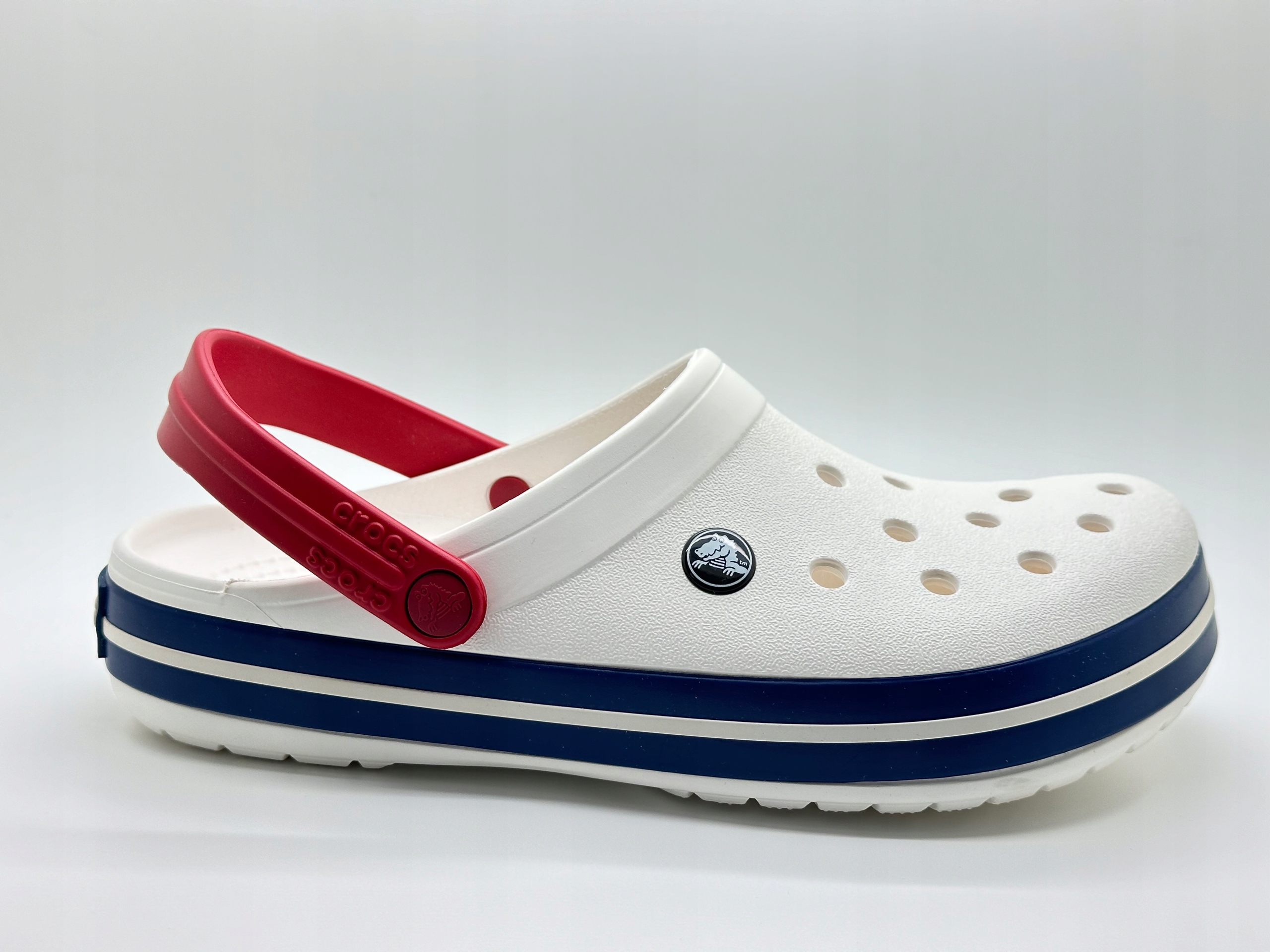 CROCS CROCBAND BIAŁY WHITE / BLUE JEAN | 38/39 M6/W8 Rozmiar 38