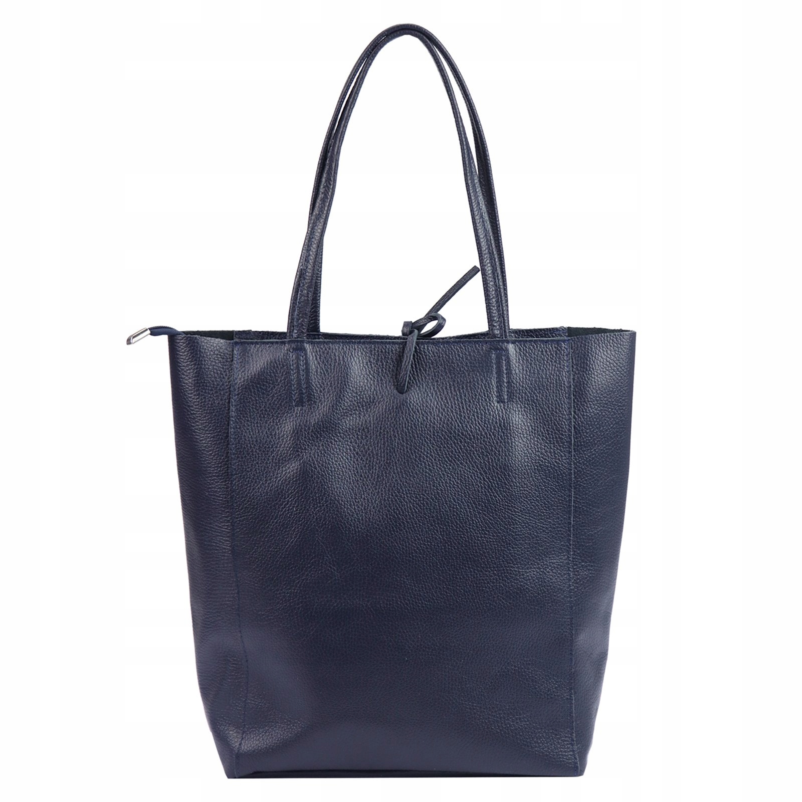 MODNA SKÓRZANA ZAPINANA TORBA SHOPPER MiaMore Wysokość 38 cm