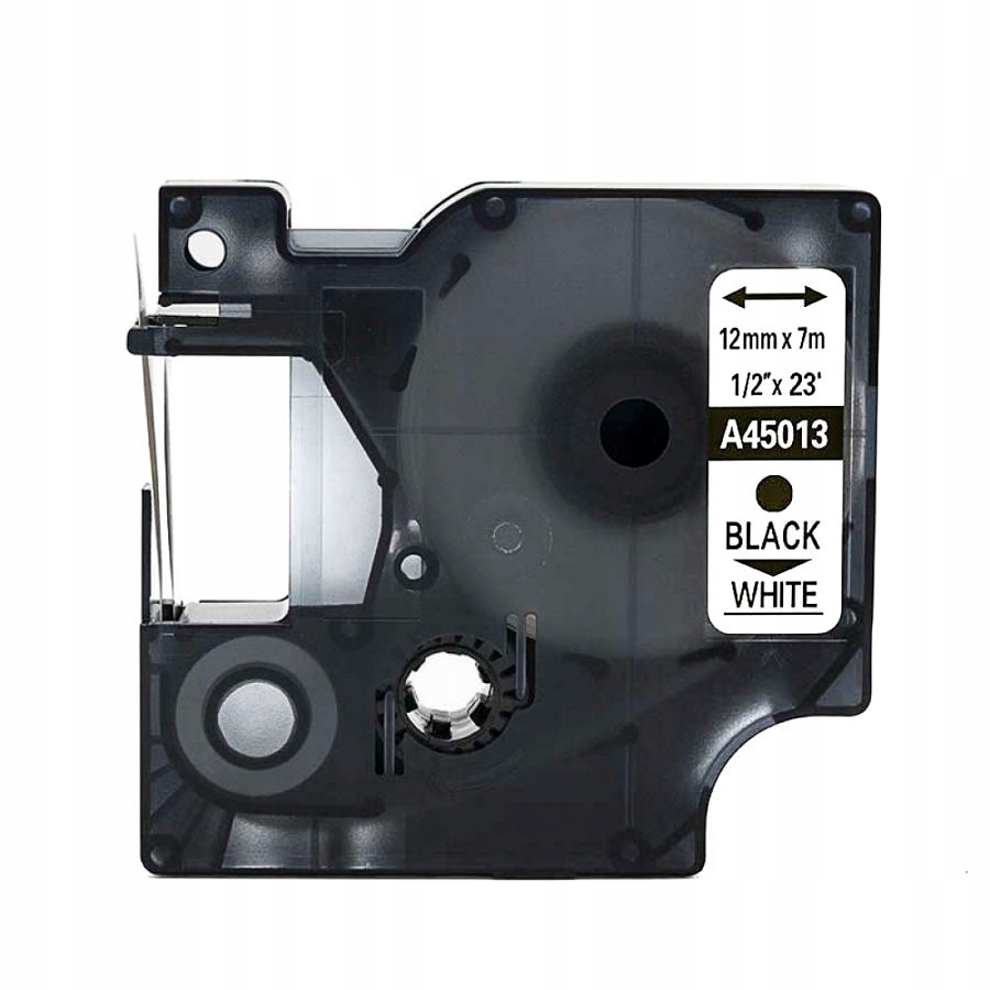 

Taśma 45013 do Dymo 12mm czarne na białym