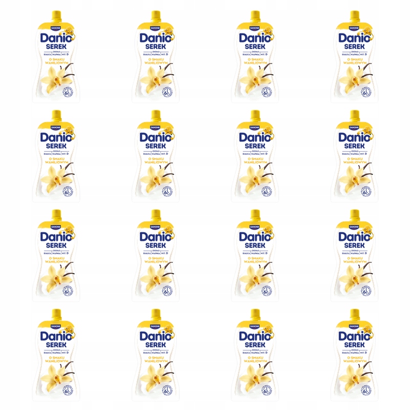 Danio Homogenizovaný sýr s vanilkovou příchutí 120 g X16