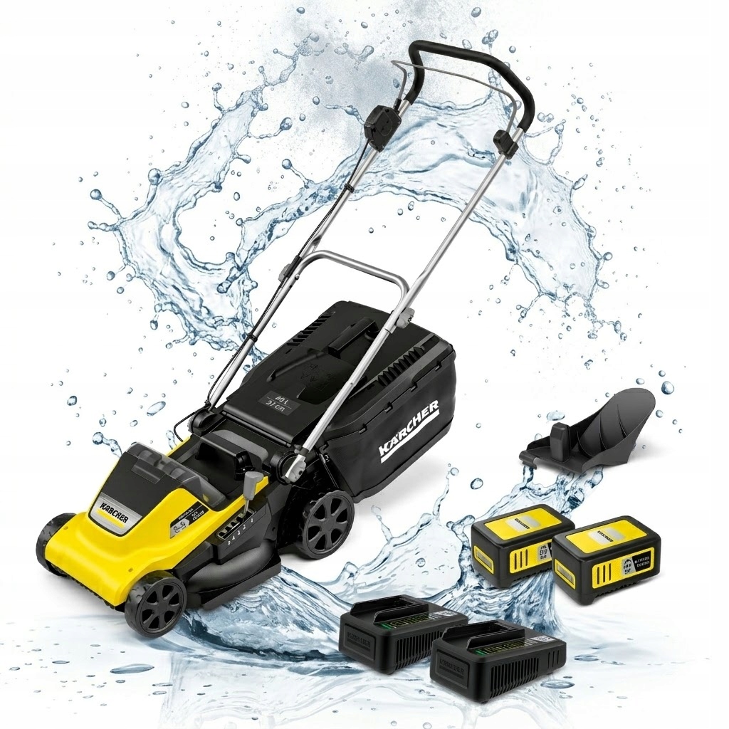 Karcher Kosiarka Akumulatorowa 2X Bateria Ładowarka Zestaw Lmo 4-18 Dual