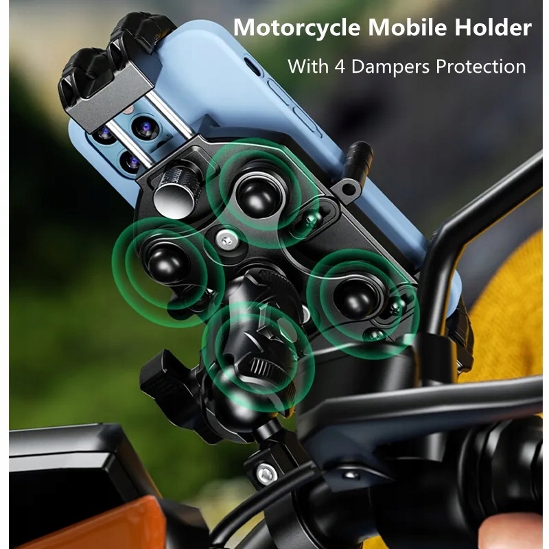 ANTYWIBRACYJNY UCHWYT MOTOCYKLOWY NA TELEFON - RAM Stan opakowania oryginalne