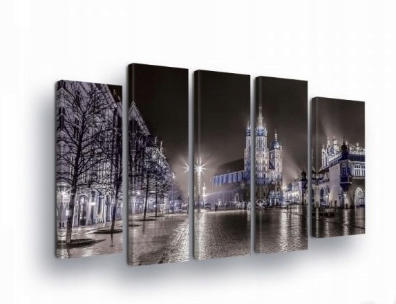 Obraz 150x100 Nočné mesto, mestská krajina, ulica, architektúra, svetlo