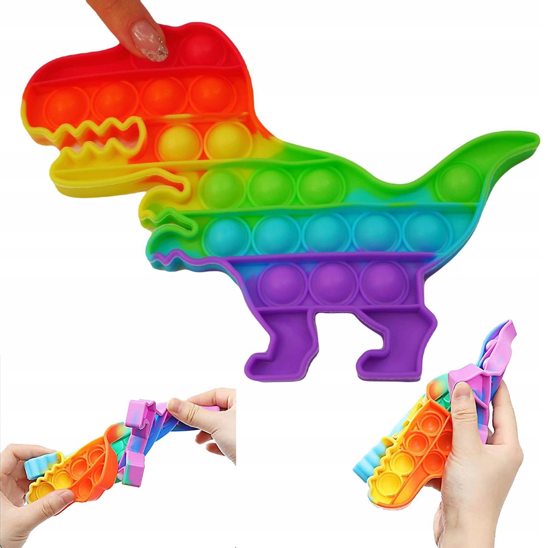 

Pop It! Push Bubble Zabawka Sensoryczna Dinozaur