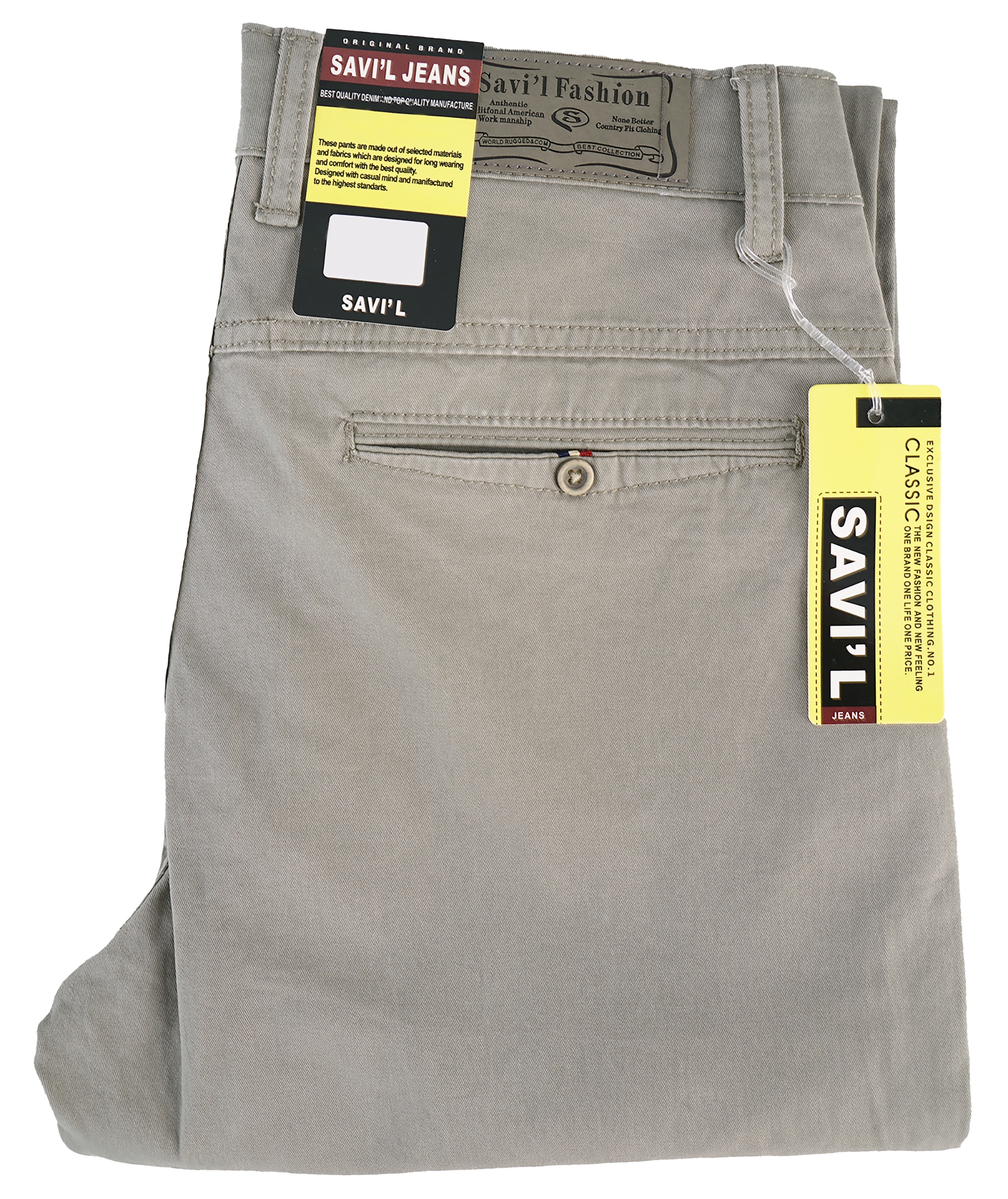 Spodnie Męskie Bawełniane Cienkie Jasne Beżowe Ecru Chinosy W46 Pas 120-122