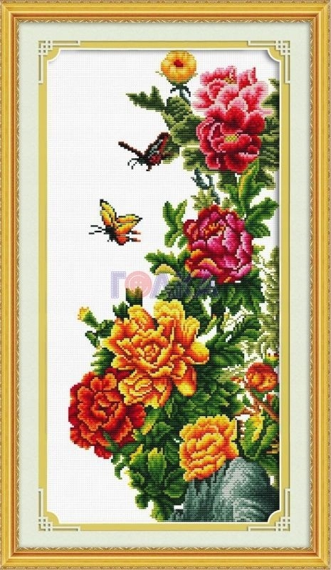 Křížková výšivka počítaná sada (kanva, mulina)