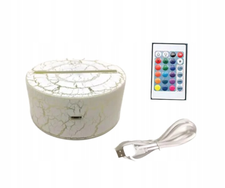 LAMPKA NOCNA STICH LED USB 3D NA PREZENT + PILOT Marka Creative