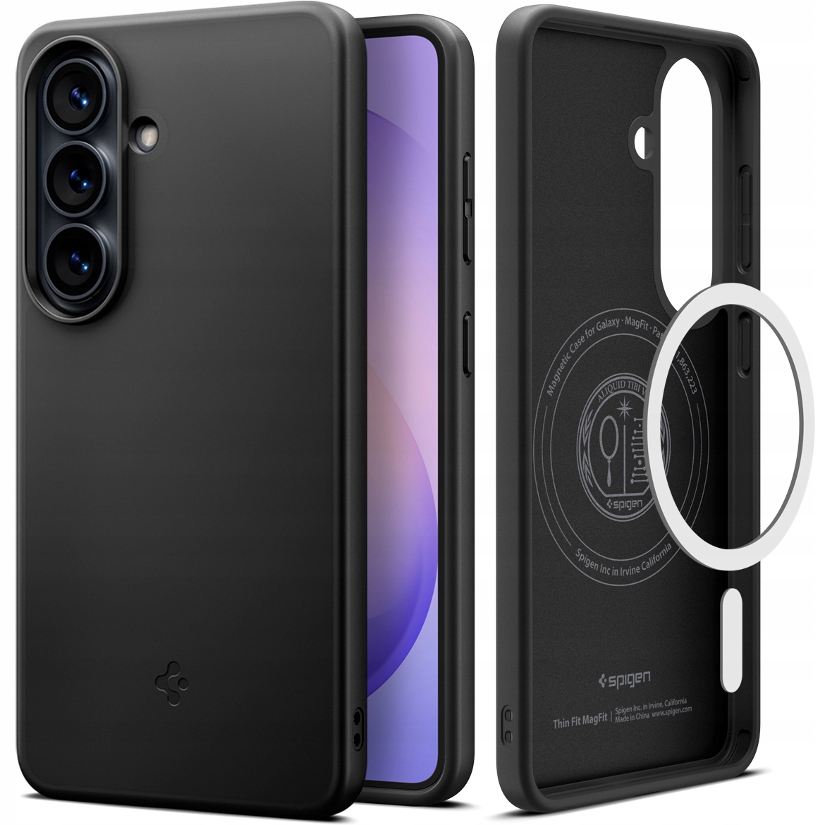 Spigen Thin Fit Mag Magsafe Galaxy S26 Černé Pouzdro Pouzdro Kryt Černé