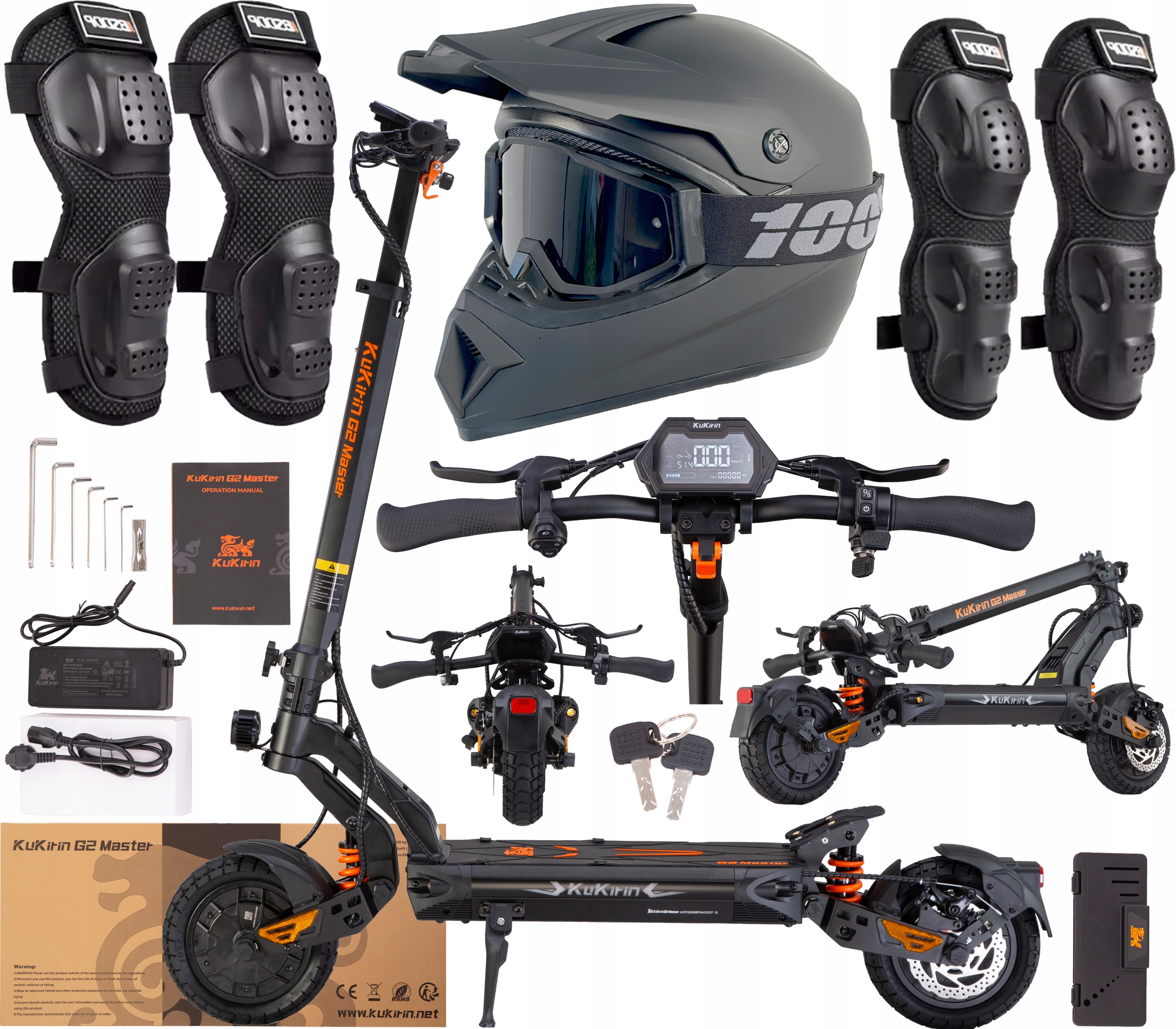 KuKirin G2 Master Pojazd elektryczne 2000W 52V 20,8AH 60KM/H 70KM +Prezent