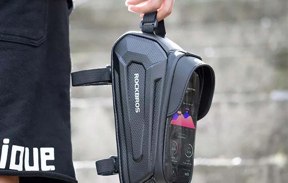 ROCKBROS SOLIDNA TORBA ROWEROWA POJEMNA SAKWA NA RAMĘ UCHWYT NA TELEFON Marka RockBros