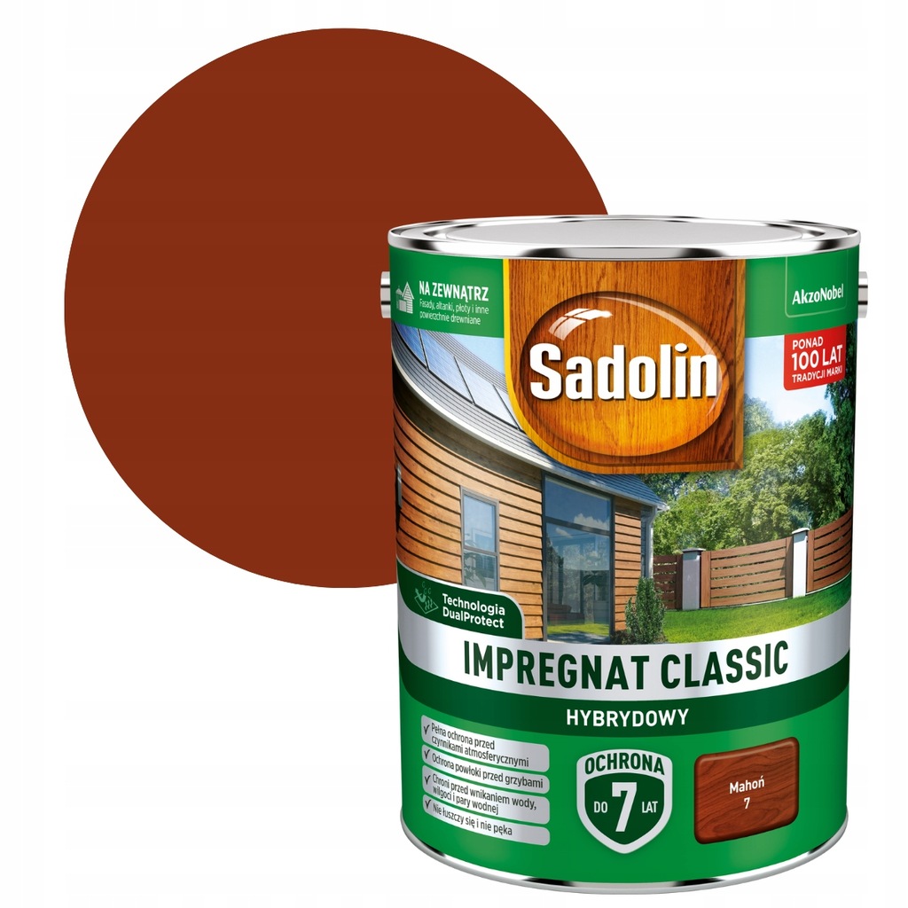Sadolin Classic Impregnat 4,5L Mahoń