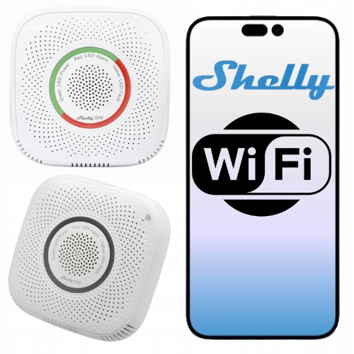 Shelly Gas Cng – detektor plynu WiFi 230 V s alarmem