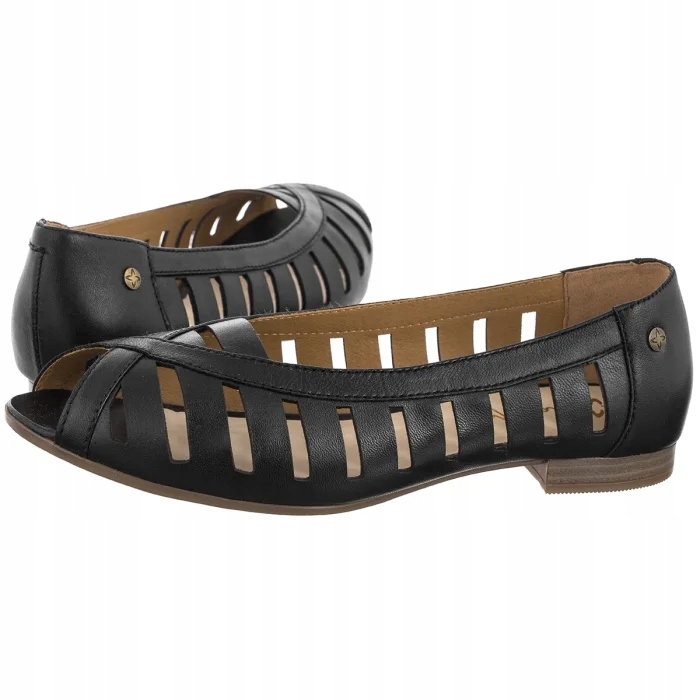 Dámské kožené baleríny Maciejka černé P7540-01/00-1 Black