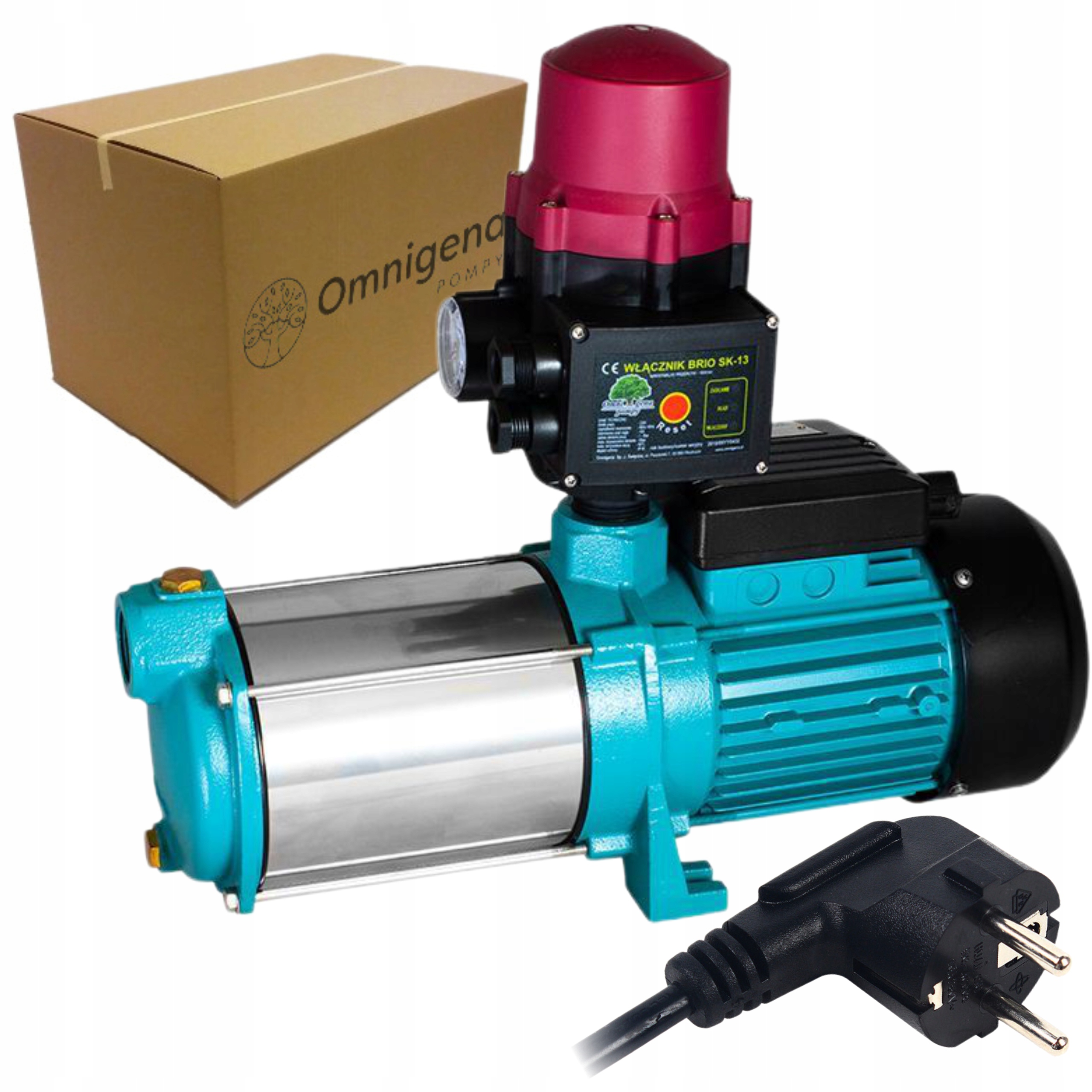 OMNIGENA POMPA MH 2200 PREMIUM 230V ZESTAW HYDROFOROWY BRIO SK13 2200W Maksymalna wydajność pompy 10200 l/h