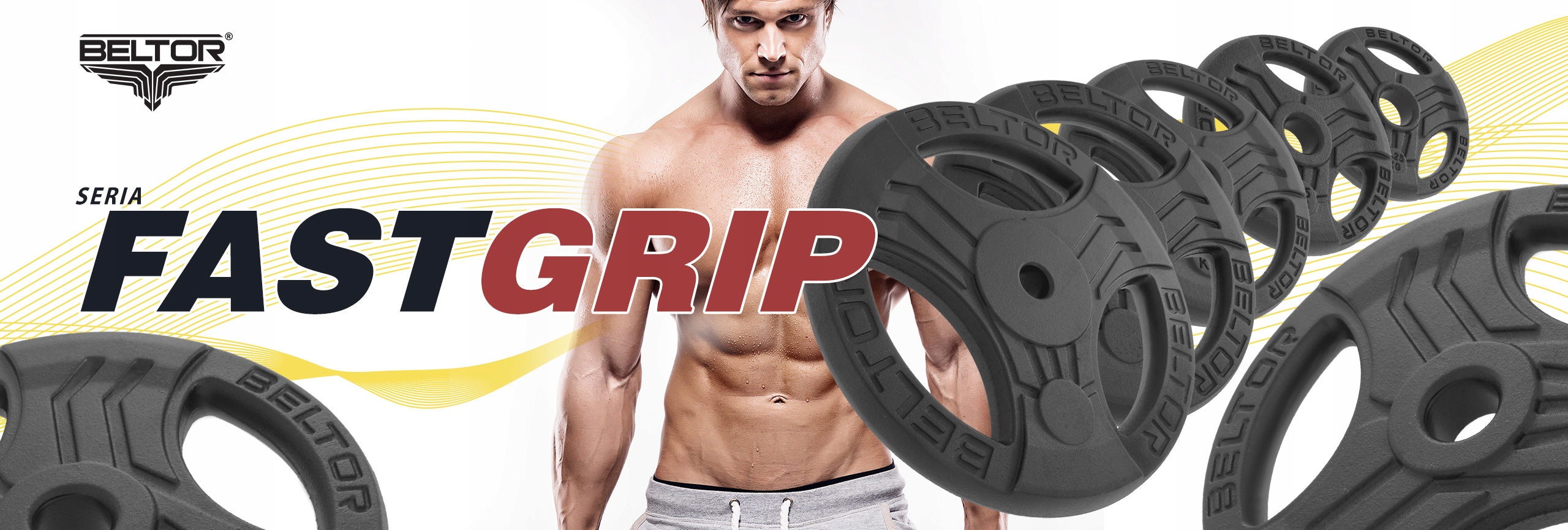 BELTOR OBCIĄŻENIE ŻELIWNE FASTGRIP KIEROWNICA SIŁOWNIA 2,5KG 31MM Model FastGrip