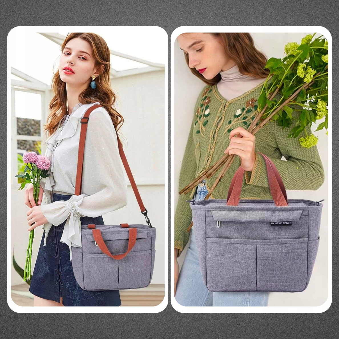 Torba ŚNIADANIOWA Termiczna duża na śniadanie jedzenie napoje LUNCH BOX Kolor dominujący wielokolorowy