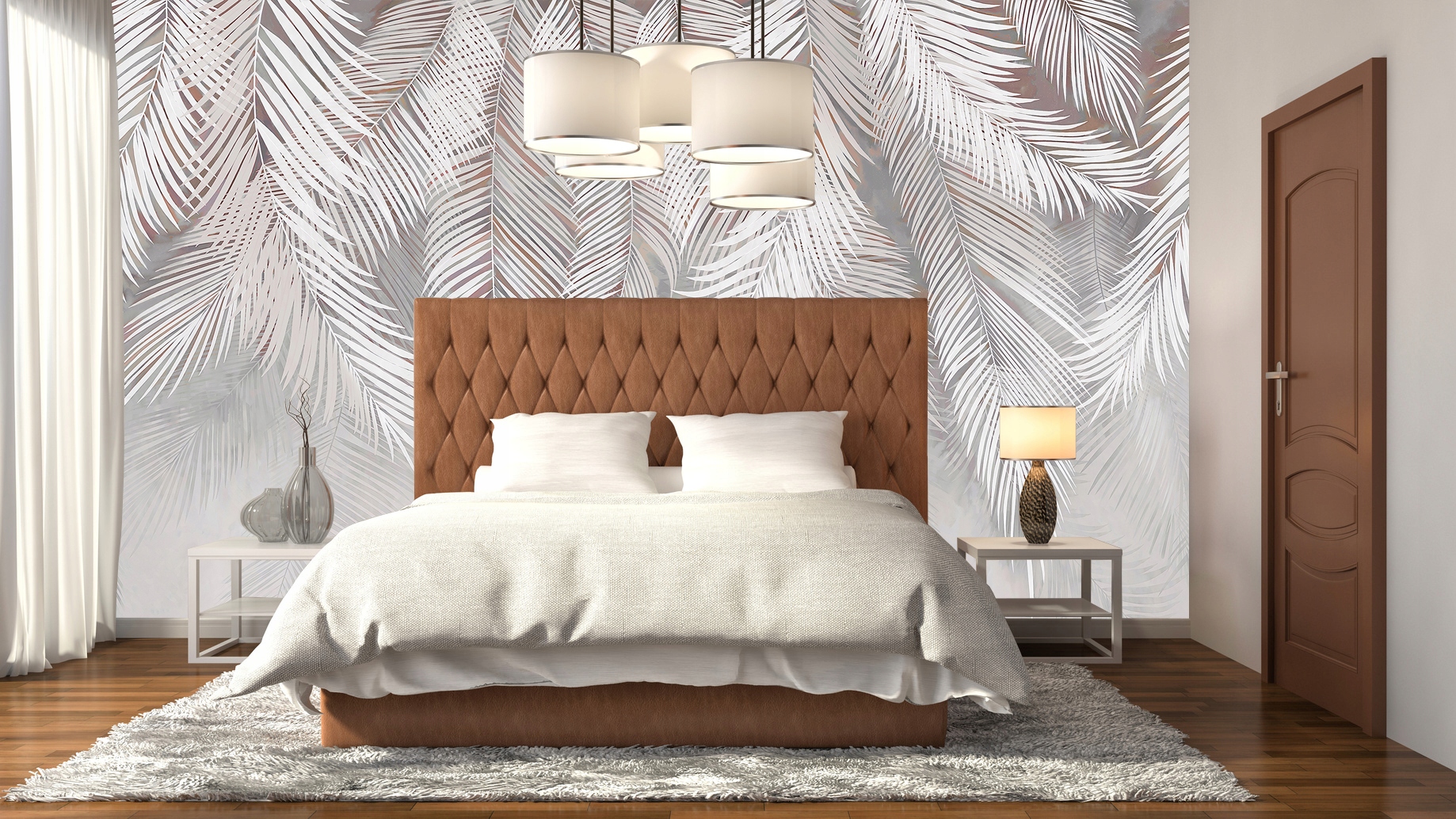 Fototapeta WISZĄCE LIŚCIE PALMY 294x260 04 W Rodzaj winylowa na flizelinie