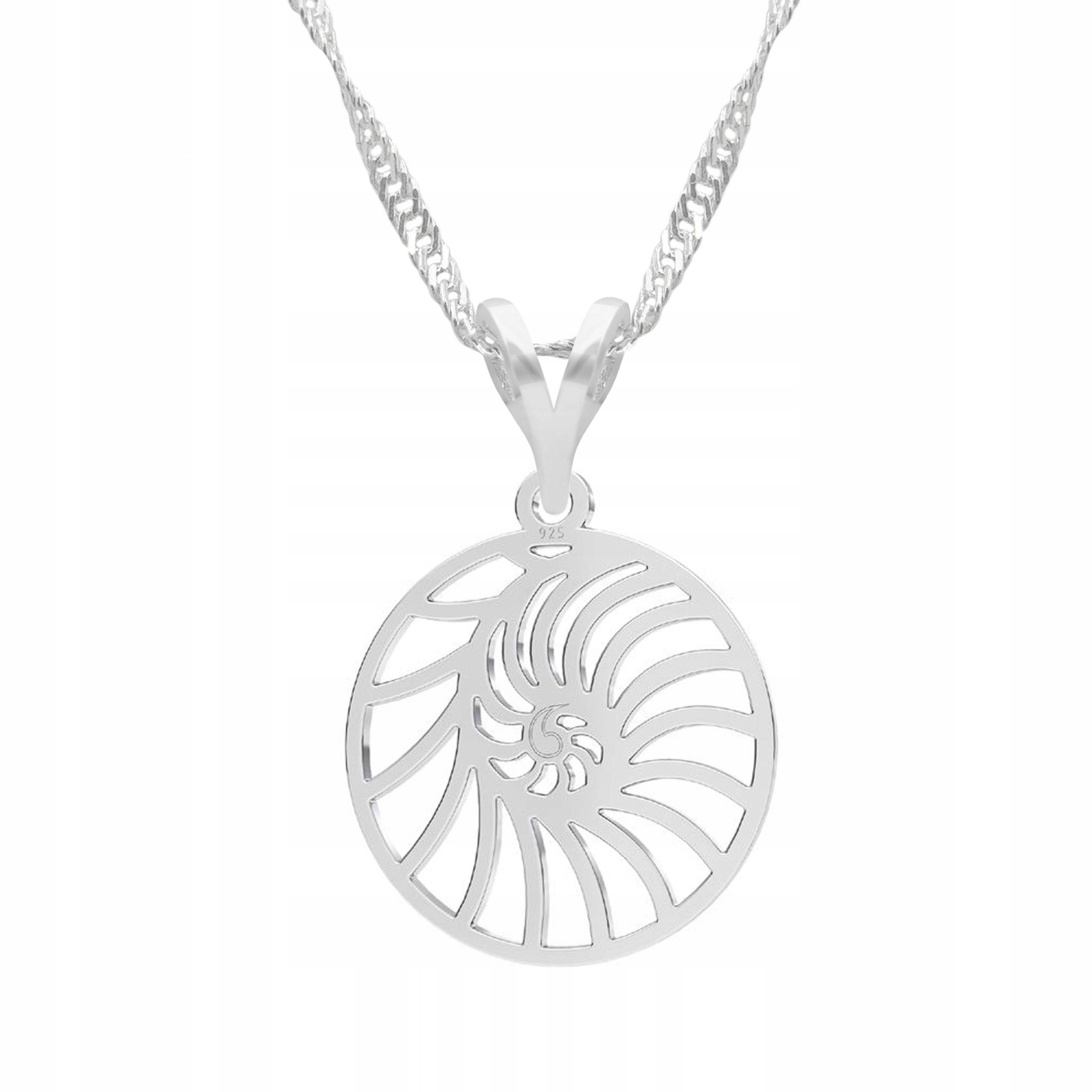 Stříbrný náhrdelník s mořskou mušličkou Muszelka Pláž Stříbro 925