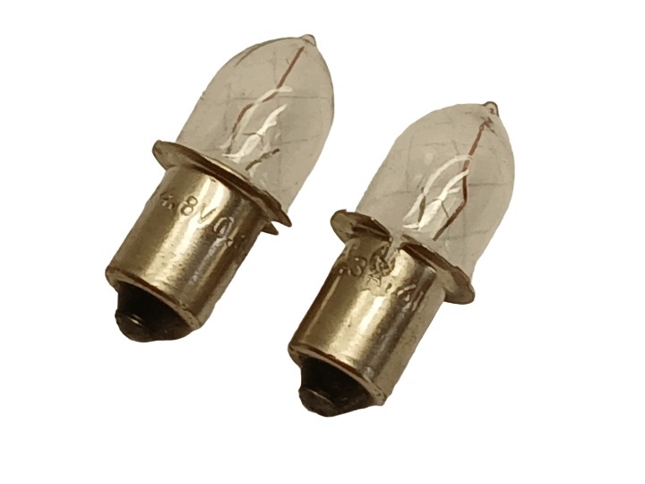 Żarówka miniaturowa 4,8V 0,3A trzonek wciskany fi 9mm z kołnierzem 2 sztuki