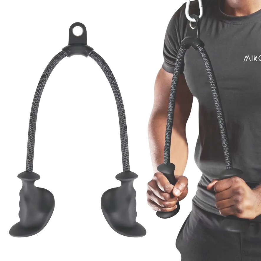 Lano Pás Úchyt Pro Horní A Spodní Vlek Pro Cvičení Triceps Atlas