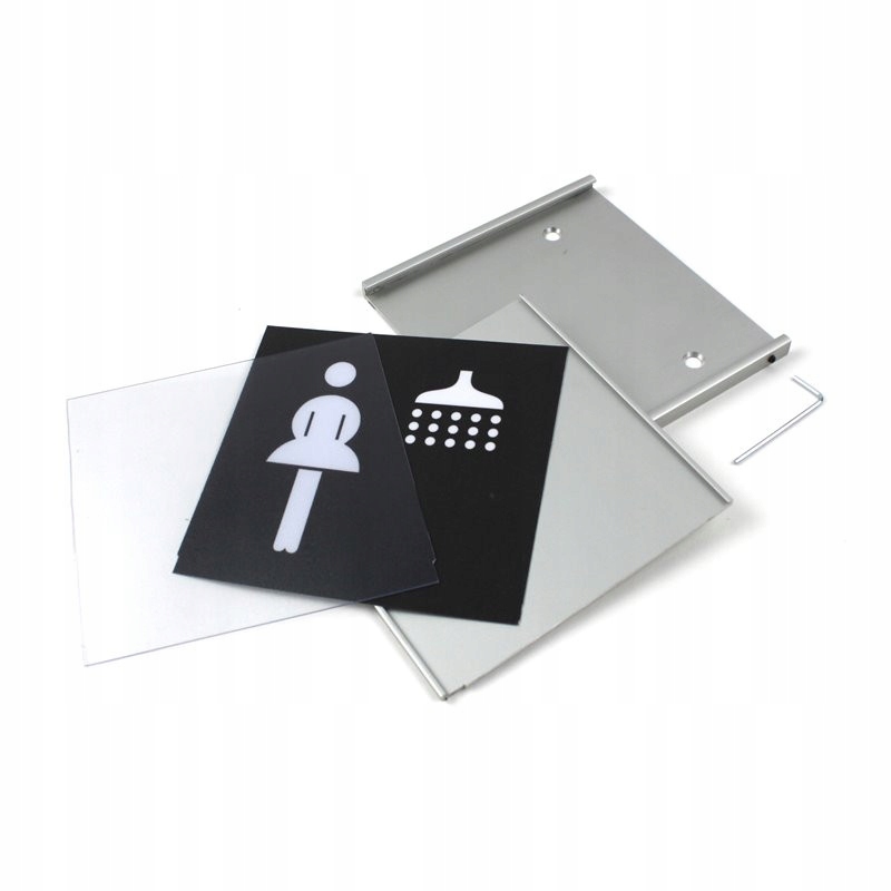 RHYTHM tabliczka informacyjna piktogram toaleta WC 115x108mm EAN (GTIN) 5907237564808