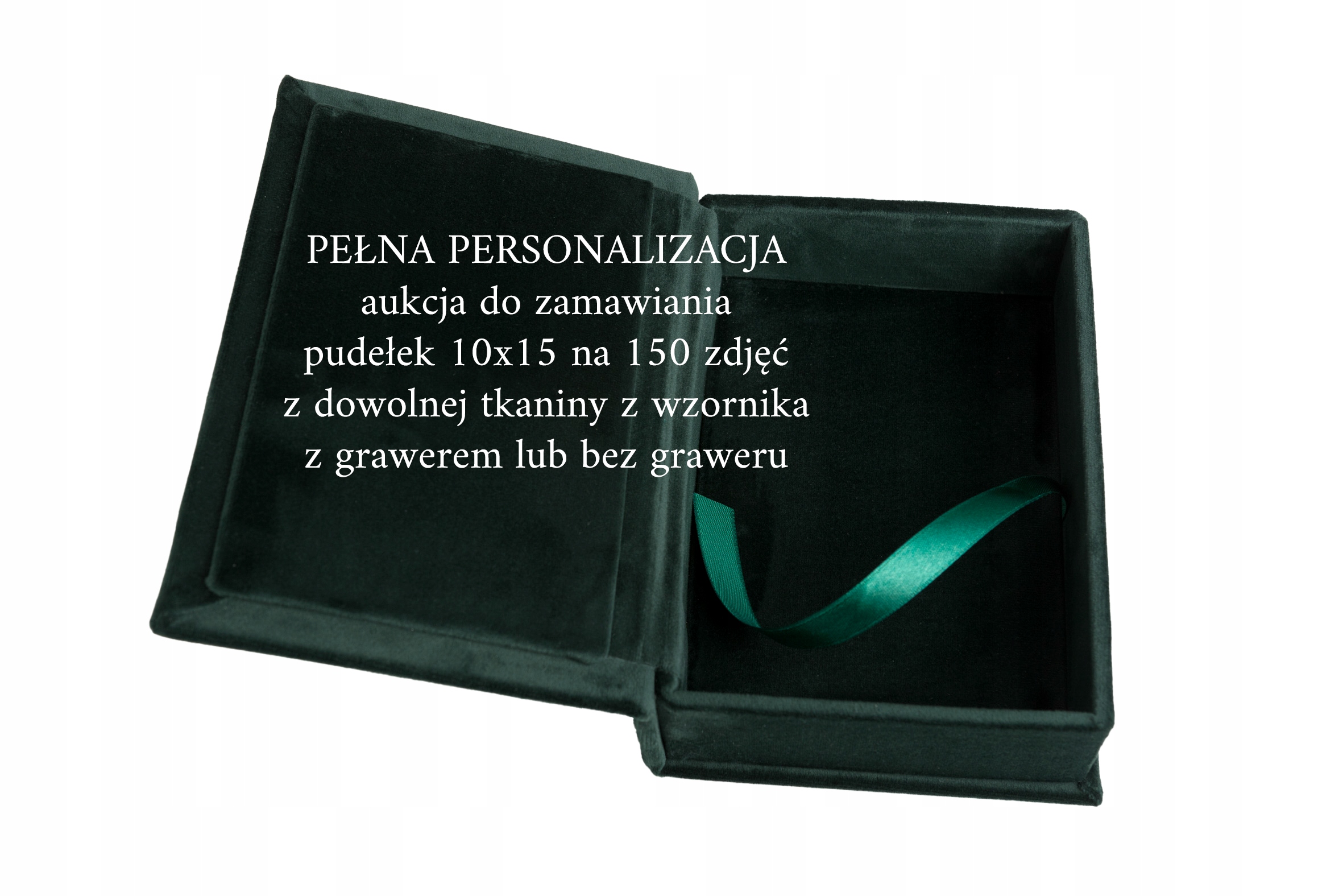Aksamitne pudełko na zdjęcia 10x15 na 150 zdjęć