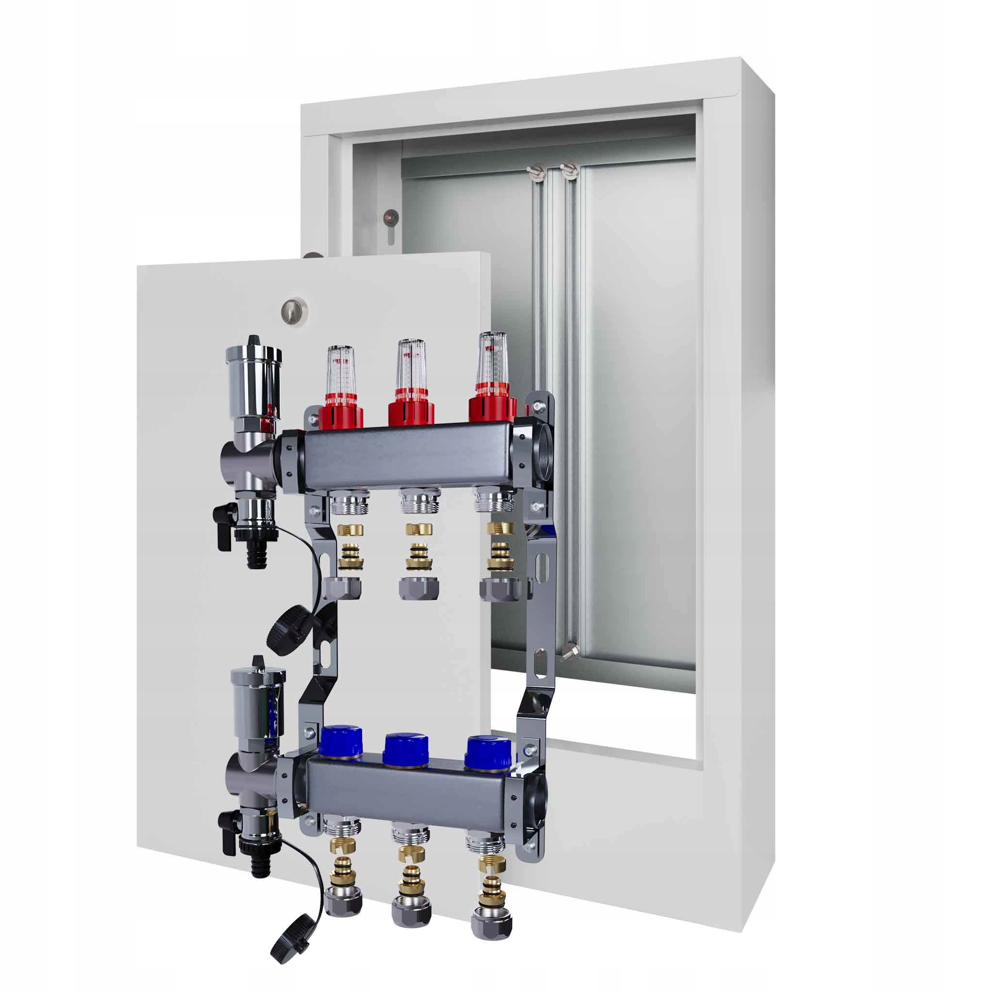 Nerezový rozdělovač pro podlahovku 3 a nástěnný box Pex
