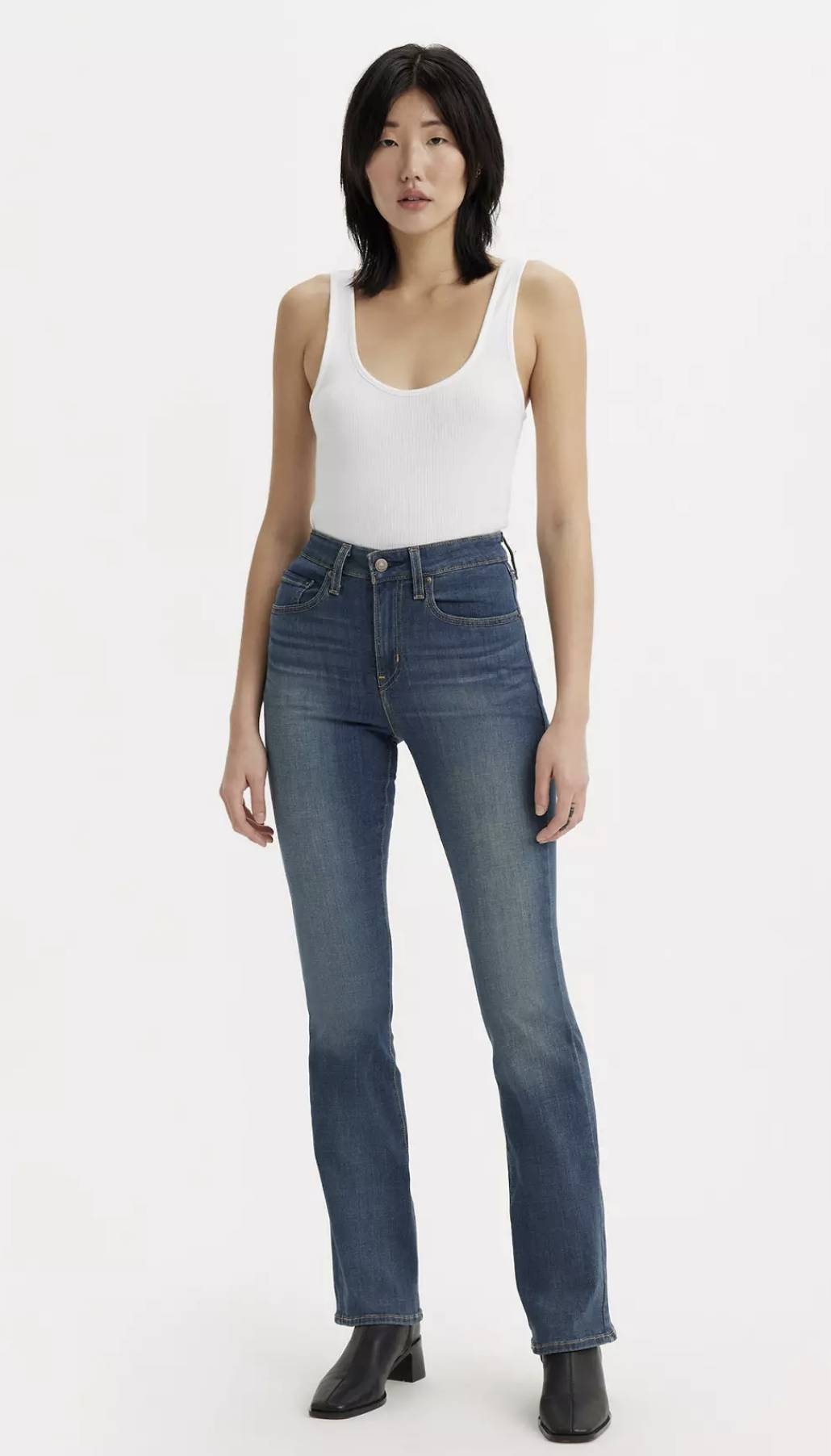 Levi's Dámské Džíny Jednoduché High Waist S Oděrkami 31/30 7FA