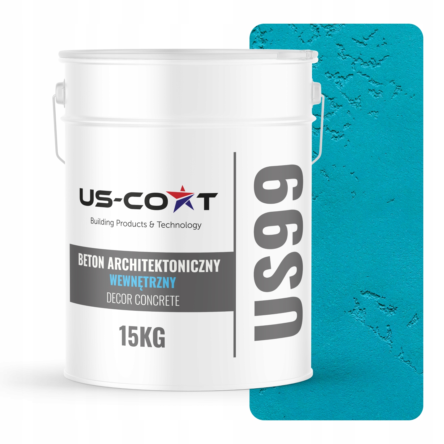 Vnitřní Architektonický Beton Tyrkysový Tmavý H1321 10m2 15kg Omítka