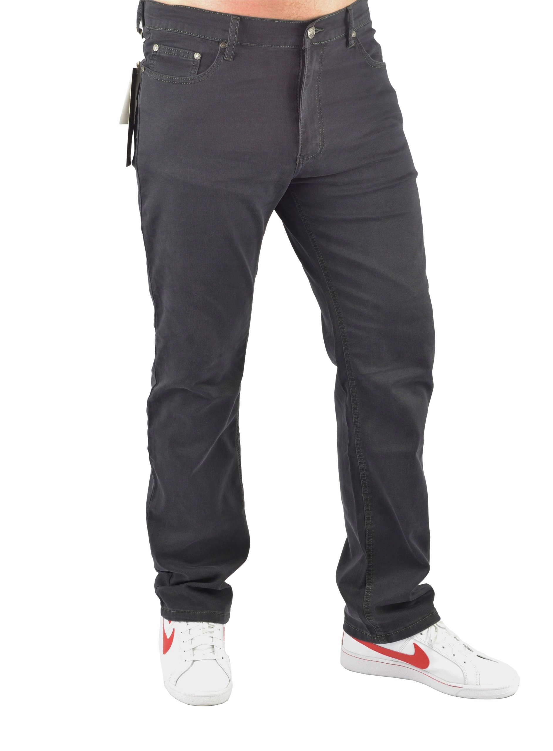 MĘSKIE JEANSY BIGREY SPODNIE SZARE 40/30 Kolekcja Cały rok