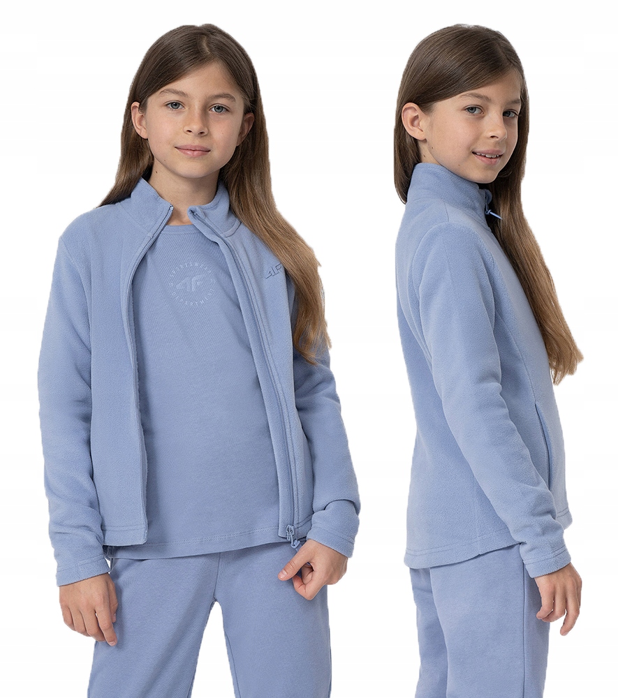 

4F Polar Dziewczęcy Rozpinany Bluza Dziecięca