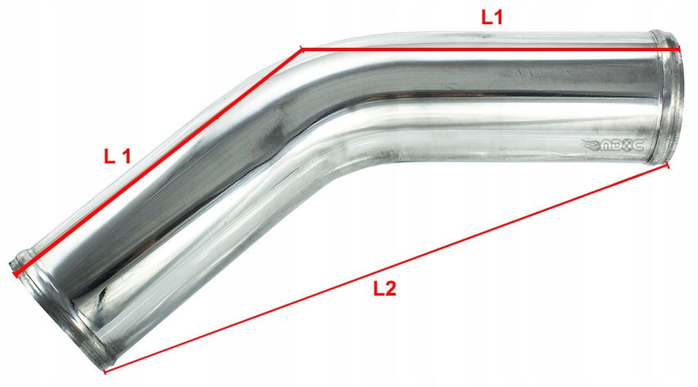 MDC Kolanko ALUMINIOWE 63mm 45st intercooler dolot Krótkie SHORT Producent części MDC