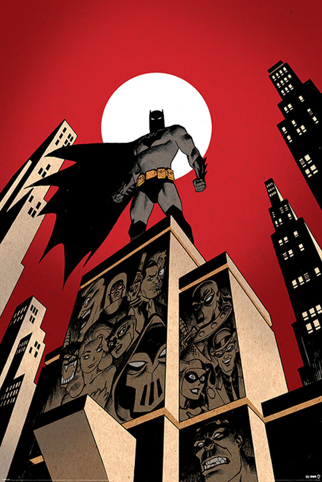 

Plakat The Batman Villain Skyline 61x91,5 cm