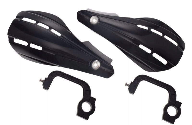 Handbary listki osłony dłoni cross enduro CZARNY