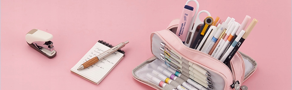 DUŻY PIÓRNIK WIELOFUNKCYJNY SASZETKA TRZYKOMOROWY Szerokość produktu 24 cm