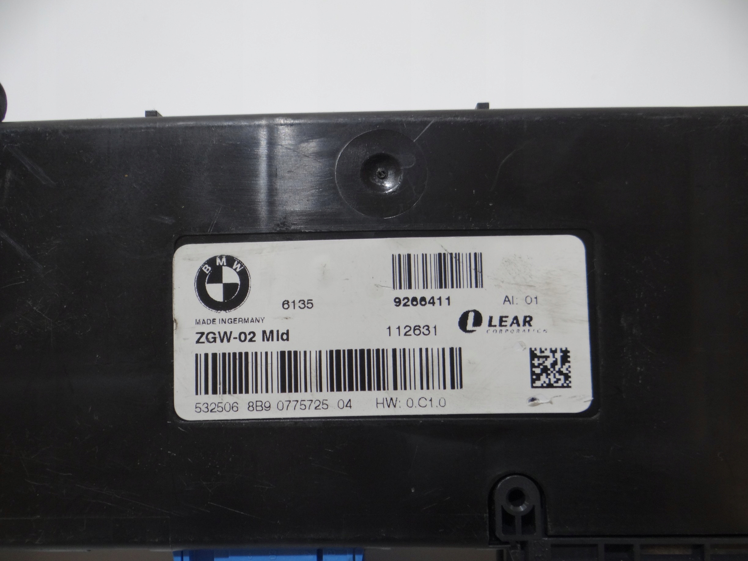 module control unit ZGW BMW X3 F25 9266411