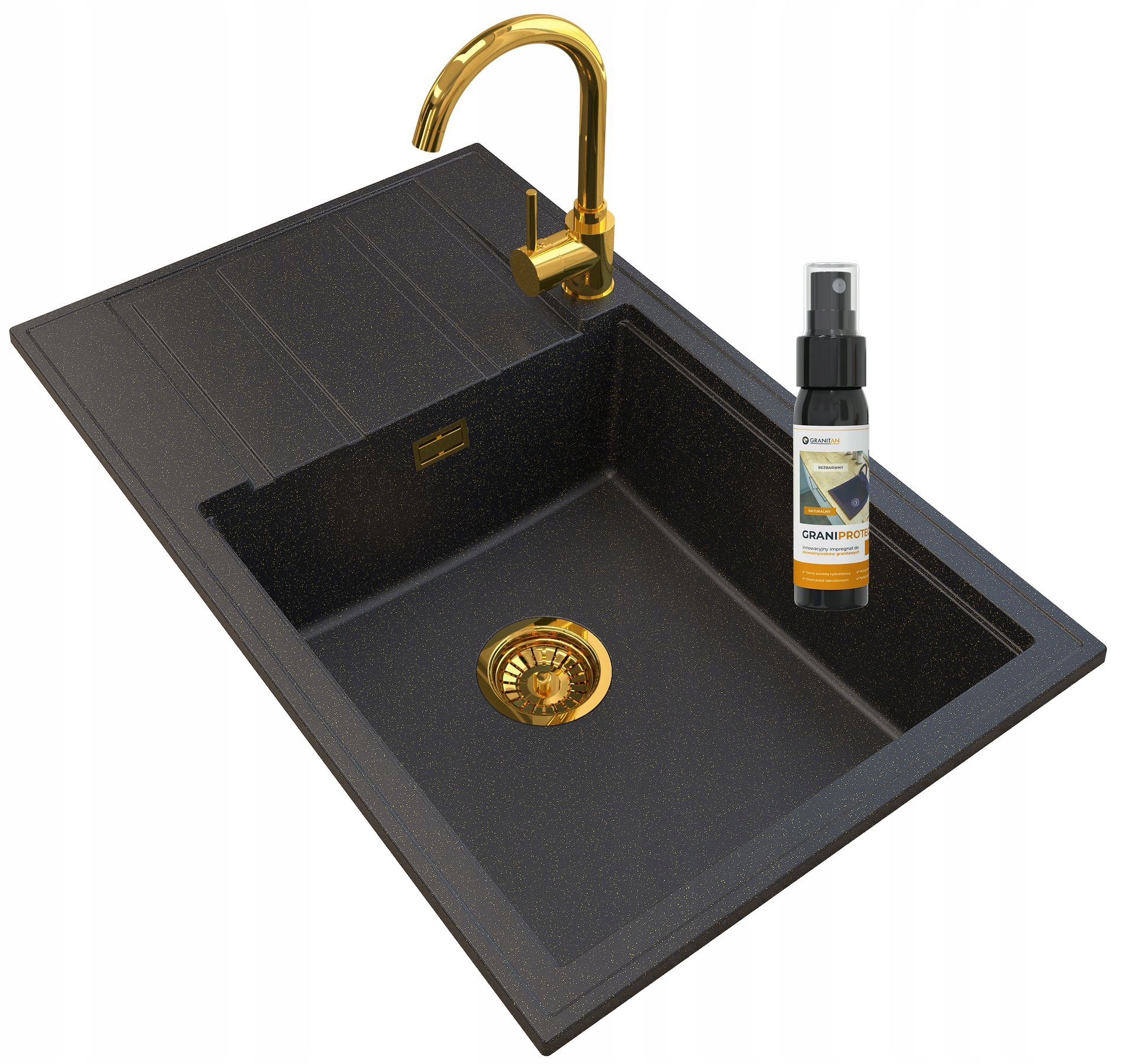 Dřez Dřez Gold Sifon Baterie Zlatá Louis