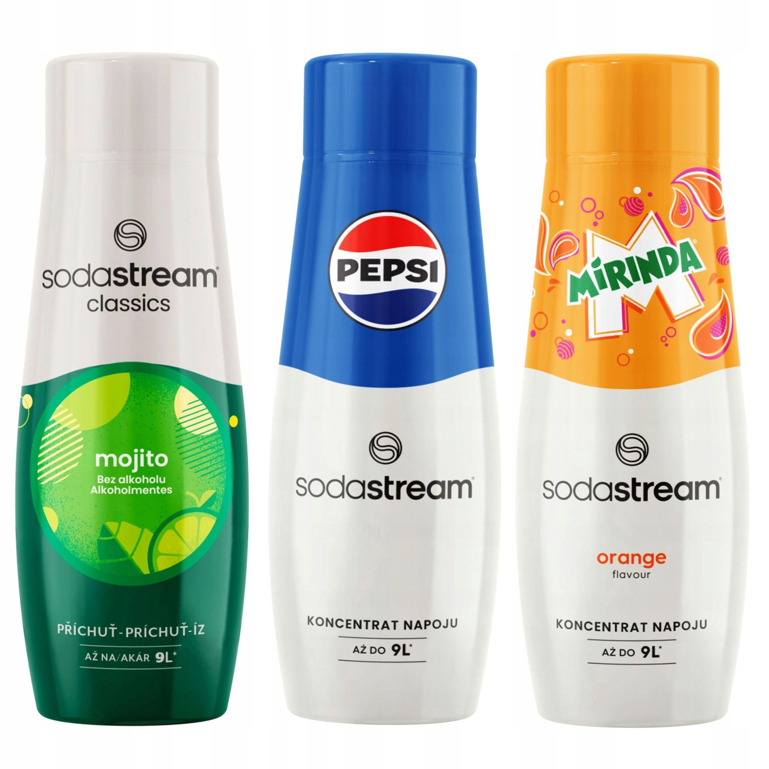 Sirup koncentrát šťáva do saturátoru SodaStream Pepsi Mirinda Mojito