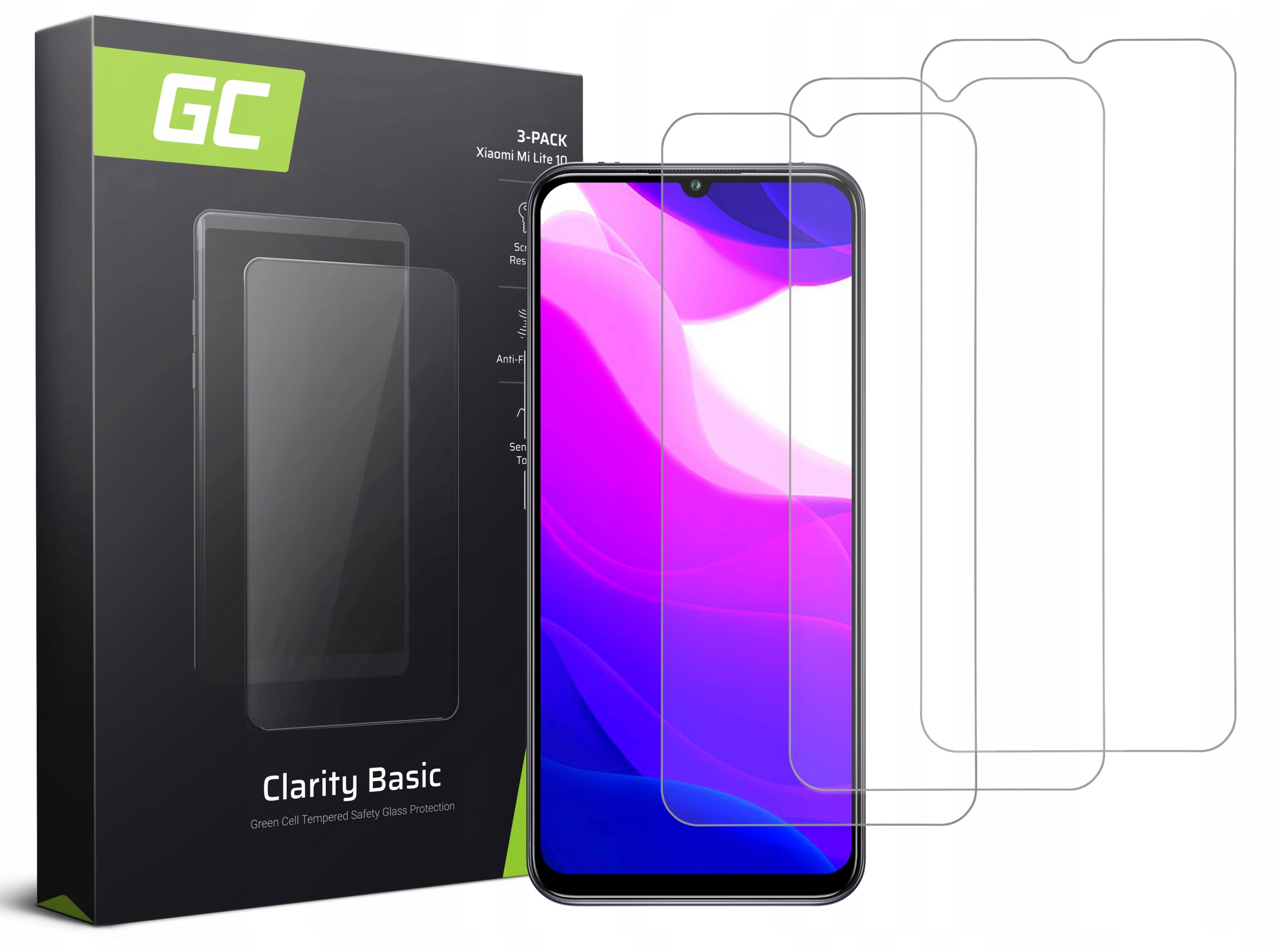 

3X Szkło Hartowane Ochronne Do Xiaomi MI 10 Lite