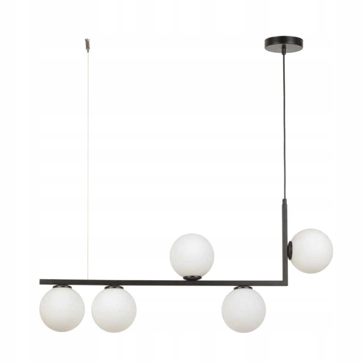 Závesná lampa mliečne sklenené gule na lište Andy 5 33611 Sigma Lighting