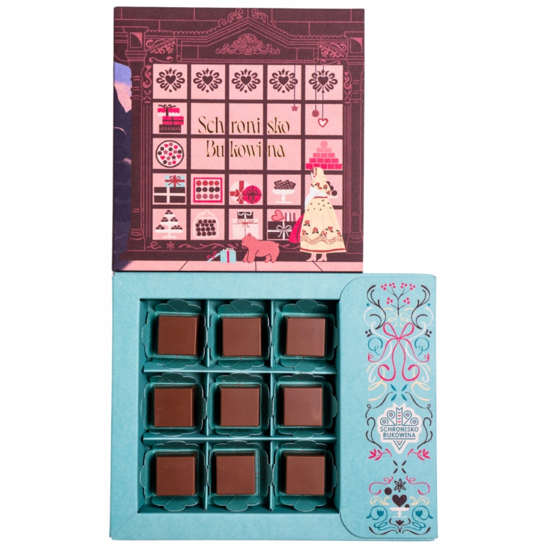 Levně Pralinky dubajské těsto kataifi pistáciový krém 9 ks Schronisko Bukowina