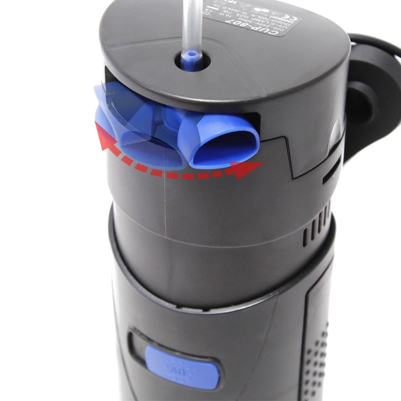 Levně Vnitřní Filtr 3V1 S Uv Lampou 7W 700L/H, Tišší, Výkonný Sunsun Grech