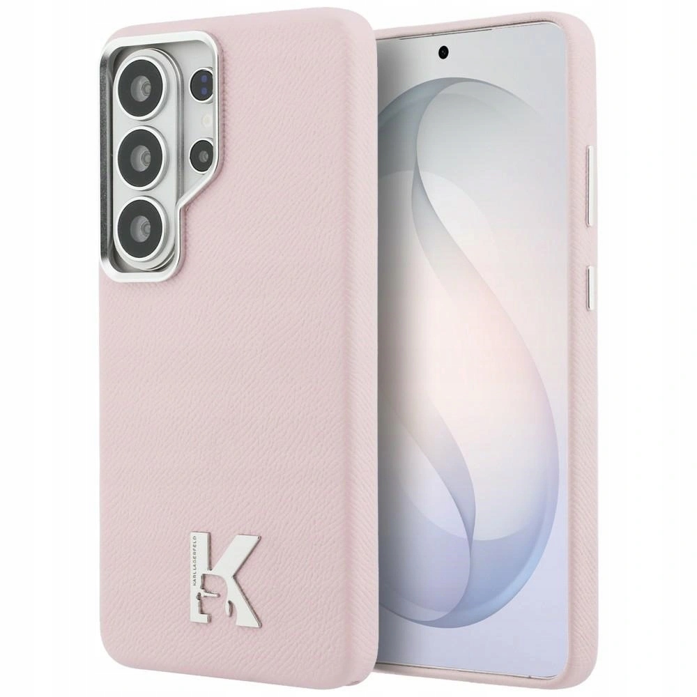 Pouzdro Karl Lagerfeld K Metal Logo MagSafe na Samsung Galaxy S26 Ultra růžové