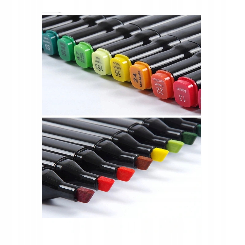 MARKERY ALKOHOLOWE MANGA ZESTAW 48SZT KOLORY ETUI Marka Touch