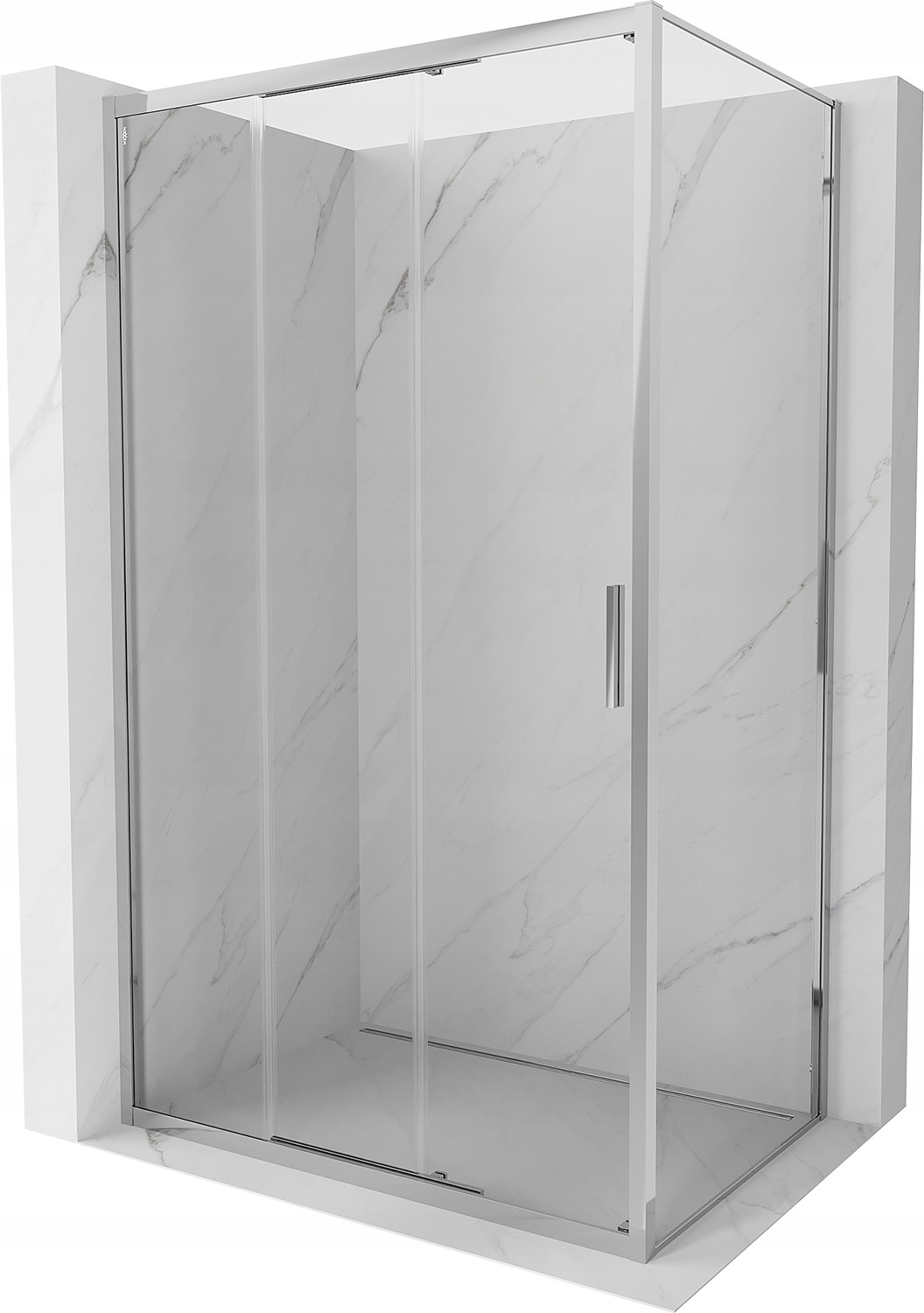 Mexen Exo kabina prysznicowa rozsuwana 80 x 95 cm, transparent, chrom 815