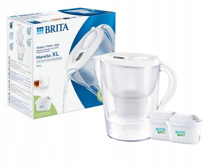 Dzbanek Brita Marella XL 3.5L biały 2 wkłady Maxtra Pro